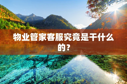 物业管家客服究竟是干什么的？
