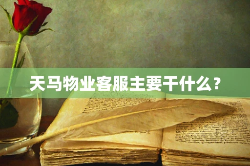 天马物业客服主要干什么？