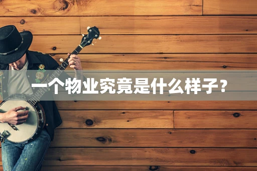 一个物业究竟是什么样子？