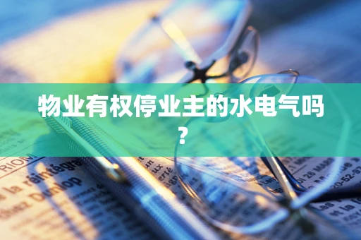 物业有权停业主的水电气吗？