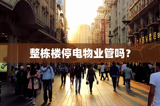 整栋楼停电物业管吗？