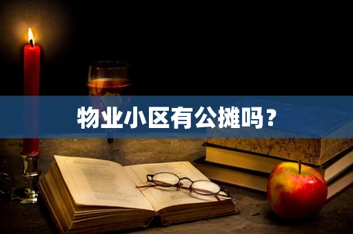 物业小区有公摊吗？