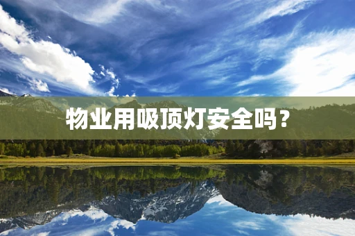 物业用吸顶灯安全吗？