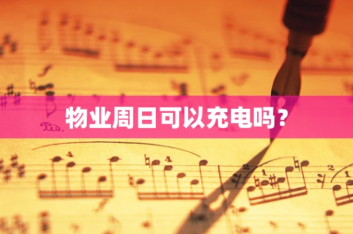 物业周日可以充电吗？