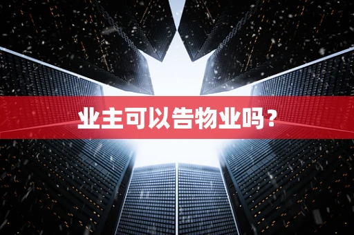 业主可以告物业吗？