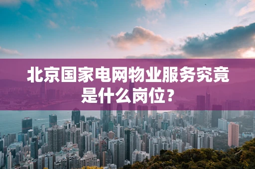 北京国家电网物业服务究竟是什么岗位？