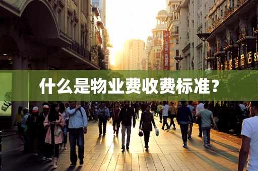 什么是物业费收费标准？