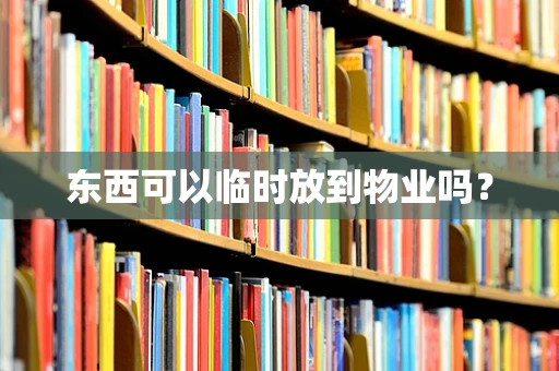 东西可以临时放到物业吗？
