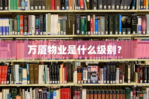 万厦物业是什么级别？