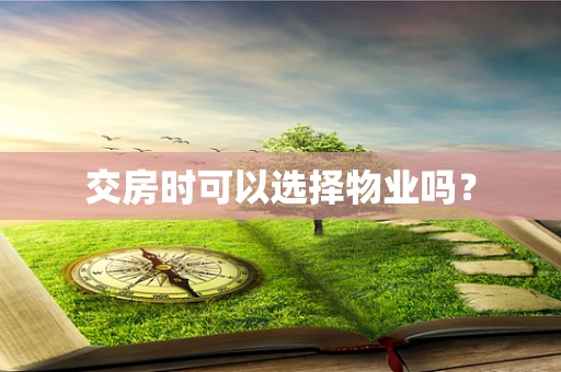 交房时可以选择物业吗？