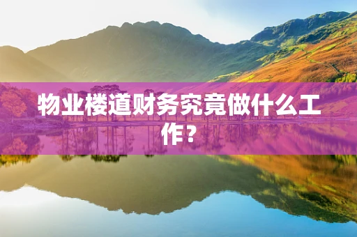 物业楼道财务究竟做什么工作？