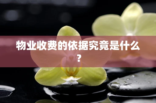 物业收费的依据究竟是什么？