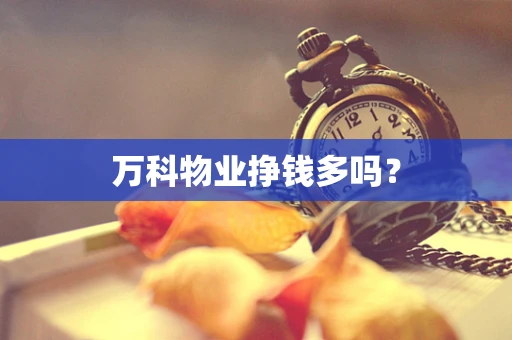 万科物业挣钱多吗？
