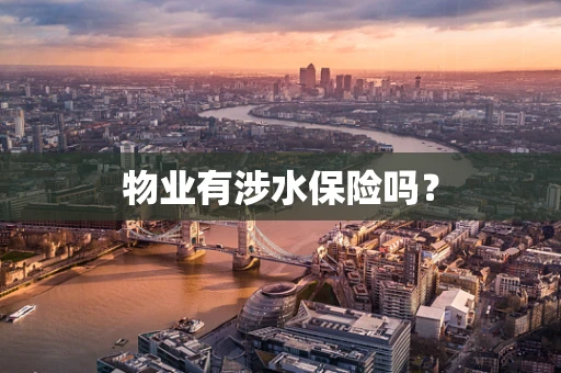 物业有涉水保险吗？