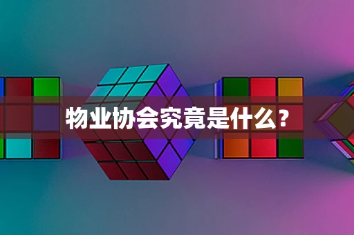 物业协会究竟是什么？