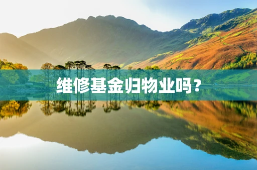 维修基金归物业吗？