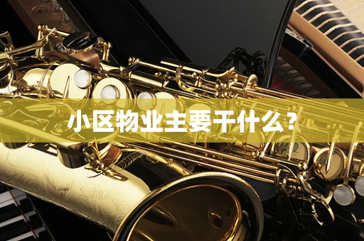 小区物业主要干什么？