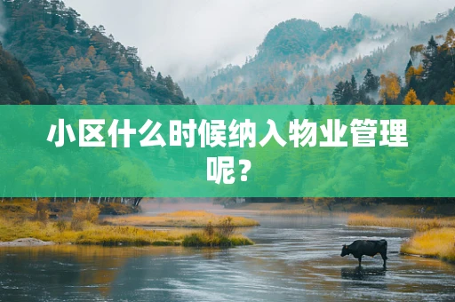 小区什么时候纳入物业管理呢？