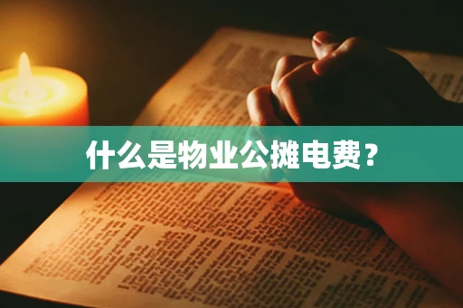 什么是物业公摊电费？